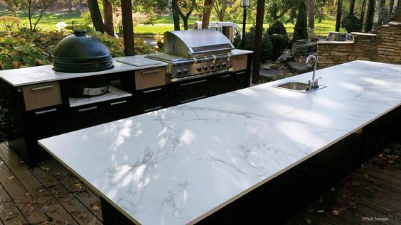 dekton outdoor kitchen